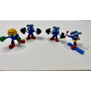 Atlanta 1996 Olympic Games IZZY Mascot PVC Figures Boxing Weightlifting Lot Of 4